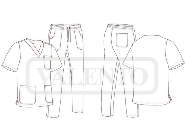 Conjunto sanitario Eindhoven blusón y pantalón sanitario detalle 1