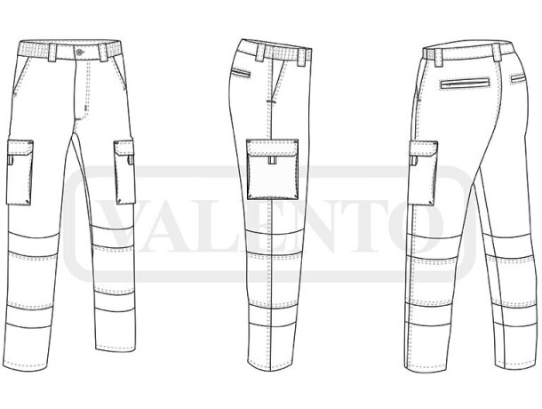 Pantalón alta visibilidad RIGEL Valento detalle 1