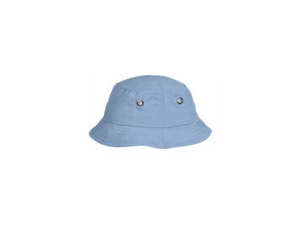 Gorro de sarga con oyuelos Valento personalizado azul claro