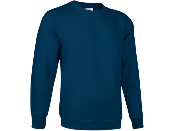 Sudadera KISALA azul marino algodón felpa con perchado interior detalle 5