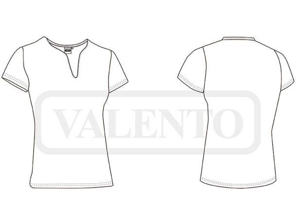 Camiseta ajustada CANCUN Valento detalle 1