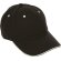 Gorra Play de algodón sarga con ajuste velcro adulto Negro/blanco