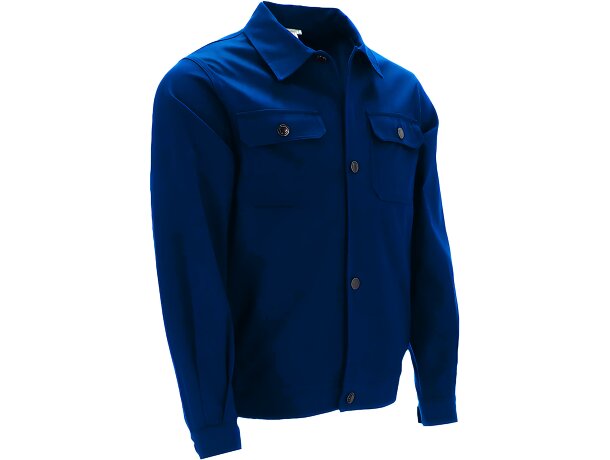 Chaqueta de trabajo River sarga algodón azul marino orión detalle 1