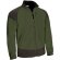 Chaqueta softshell Caledonia tres capas con refuerzos Rip-Stop Verde militar/negro