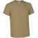 Camisetas manga corta unisex algodón ring spun 190 g/m2 Wave Marron kamel