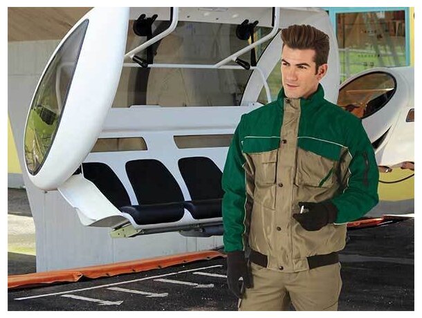 Chaqueta convertible en chaleco con forro y multibolsillos Valento personalizada