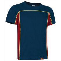 Camiseta Furia de algodón ring spun con diseño tricolor español