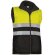 Chaleco de seguridad acolchado bicolor Valento personalizado amarillo alta visibilidad
