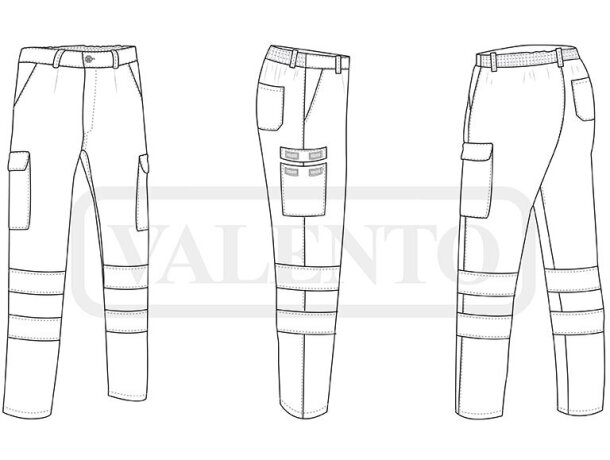 Pantalón alta visibilidad TRAIN Valento detalle 1