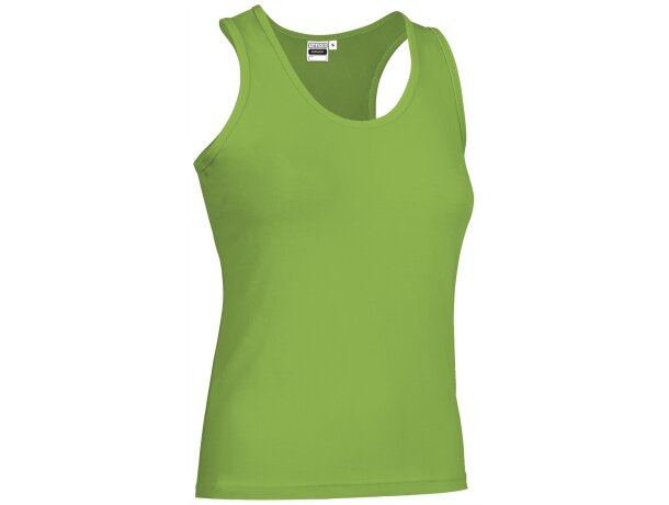 Camiseta sin mangas Amanda algodón ring spun espalda nadadora detalle 5