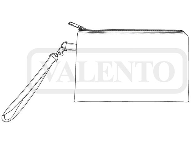 Neceser Paola de poliéster impermeable con cremallera detalle 1