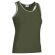 Camiseta de tirantes de mujer ribete combinado Valento personalizada verde