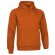 sudadera de felpa con capucha valento personalizada naranja