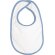 Babero Childhood con doble capa absorbente e impermeable Blanco/azul celeste