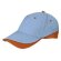 Gorra llamativa de colores combinados Valento azul claro/naranja