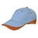 Gorra llamativa de colores combinados Valento azul claro con logo