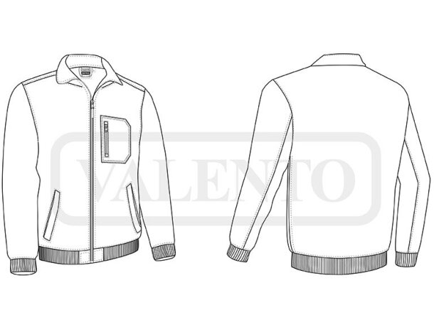 Chaqueta polar Montrose antipilling con tres bolsillos detalle 1