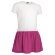 Vestido con logo poliéster 160 g/m2 Sunny Blanco/azul marino orion