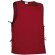 Peto ajustable con cintas y bolsillo grande Valento rojo