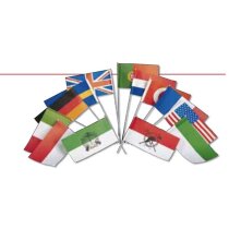 Banderines de papel de diferentes países personalizado