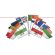 Banderines de papel de diferentes países personalizado sin color
