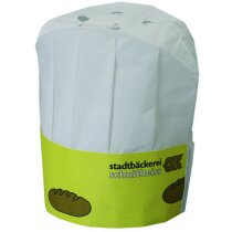 Gorro de chef en papel personalizado