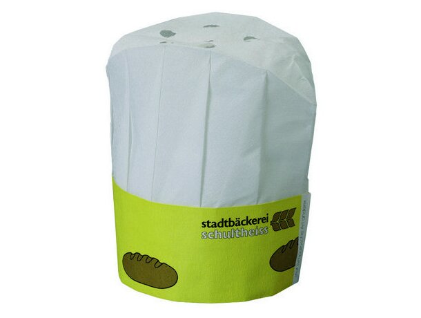 Gorro de chef en papel personalizado
