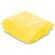 Poncho plegable Bross con bolsa rPET para campañas corporativas Amarilla detalle 1