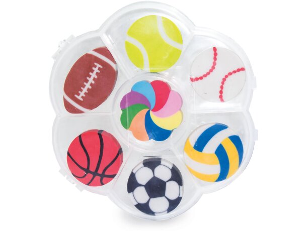 Set de gomas Sport Ball con logo