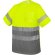 Camiseta trabajo Elást con bolsillo y bandas reflectantes Amarillo