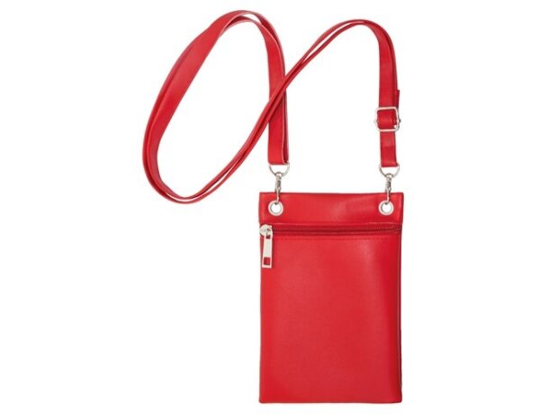 Bolso portatodo Ryky con asa ajustable extraíble y cierre cremallera Rojo detalle 8
