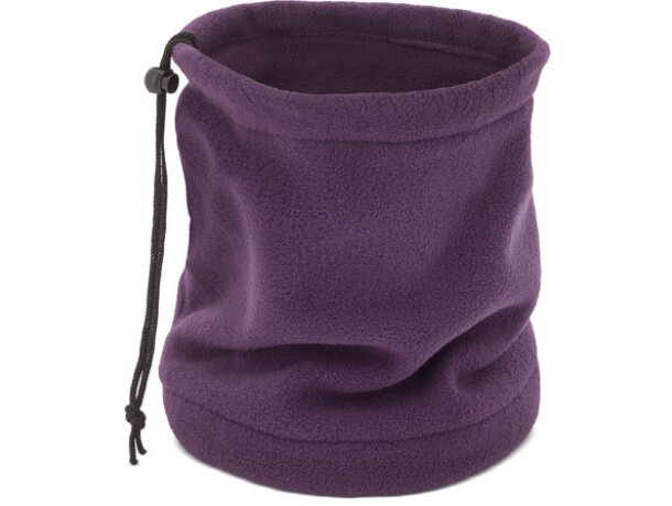 Braga polar con función de gorro morado