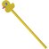 Lápiz de madera amarillo con patito personalizado