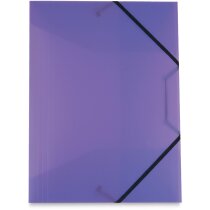 Carpeta sencilla de polipropileno con gomas azul Carpeta sencilla de polipropileno con gomas azul