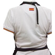 delantal elegante con chaleco personalizado negro