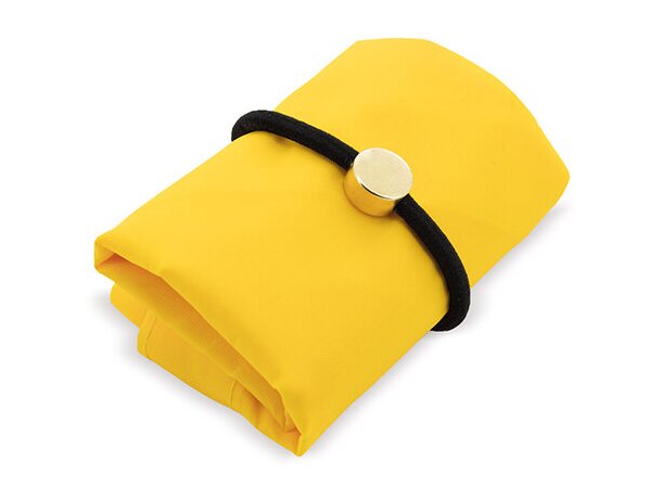 Bolsa plegable con goma vera amarilla