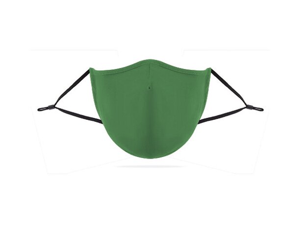 Mascarilla de tela personalizada con filtro de 3 capas verde