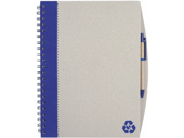 Cuaderno a4 carton reciclado Dipa personalizado azul