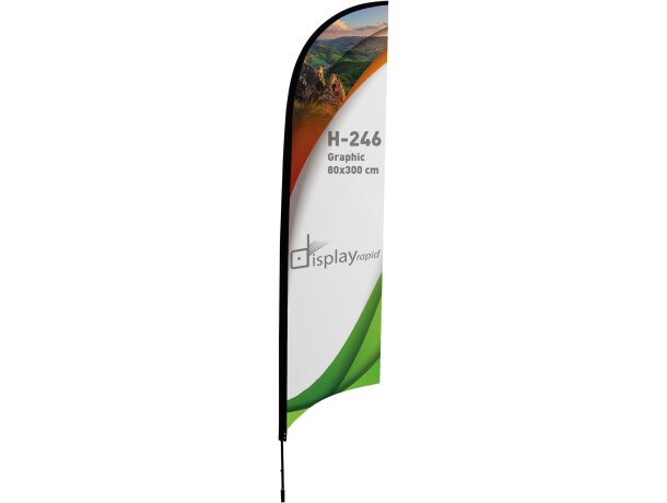 Soporte bandera forma pluma 3 m