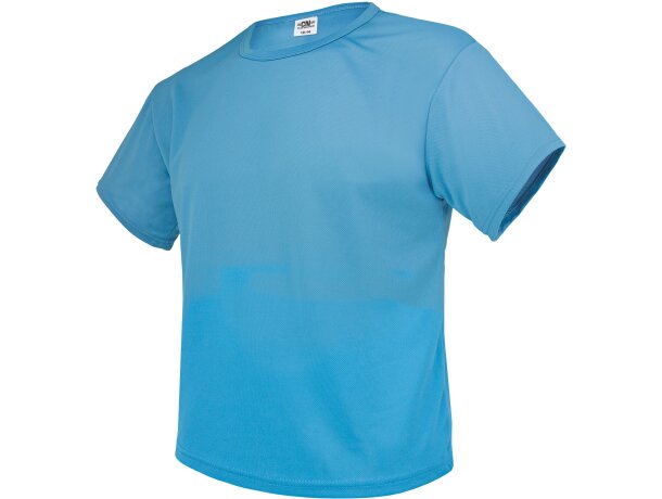 Camiseta infantil Corredor en poliéster técnico transpirable Blanco detalle 1