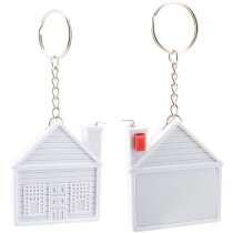 Llavero flexómetro forma de casa plástico