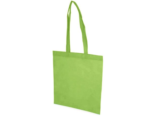 Bolsa non woven con asas largas resistentes pistacho