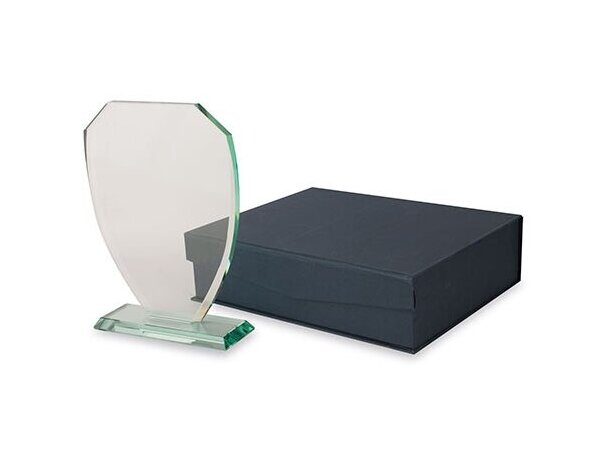 Trofeo de cristal con base para grabar barato