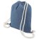 Mochila con cuerdas publicitaria policotton reciclado 260g denim jeans sin color