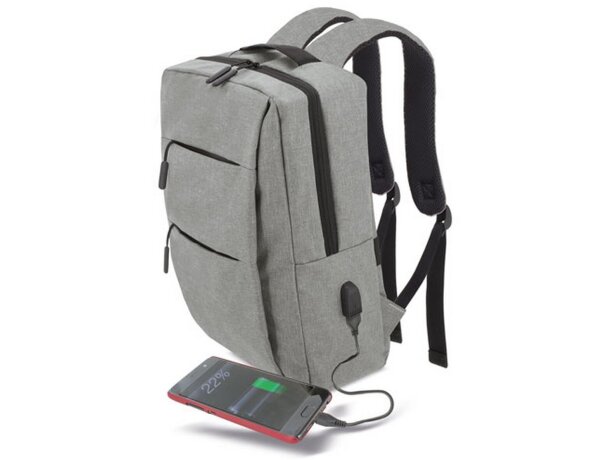 Mochila portaordenador Davis gris