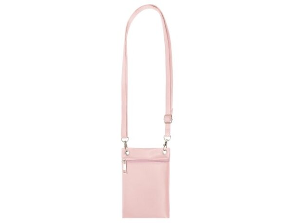 Bolso portatodo Ryky con asa ajustable extraíble y cierre cremallera Rosa detalle 9