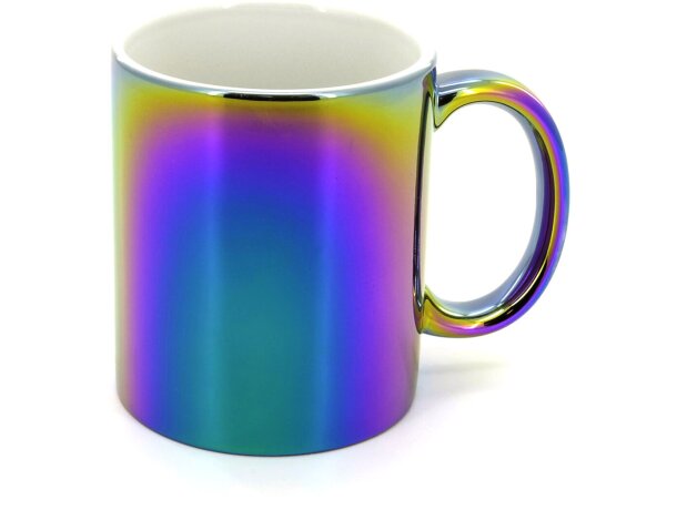 Mug ceramica metalizada multicolor Sybal personalizada
