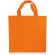 Bolsa barato de non woven 38 x 35 cm personalizada naranja