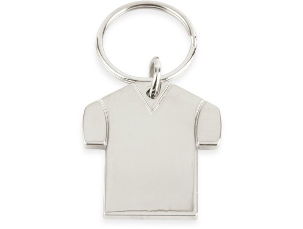 Llavero con forma de camiseta metálico personalizado