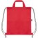 Bolsa mochila RPET Carot con cuerdas ajustables Rojo
